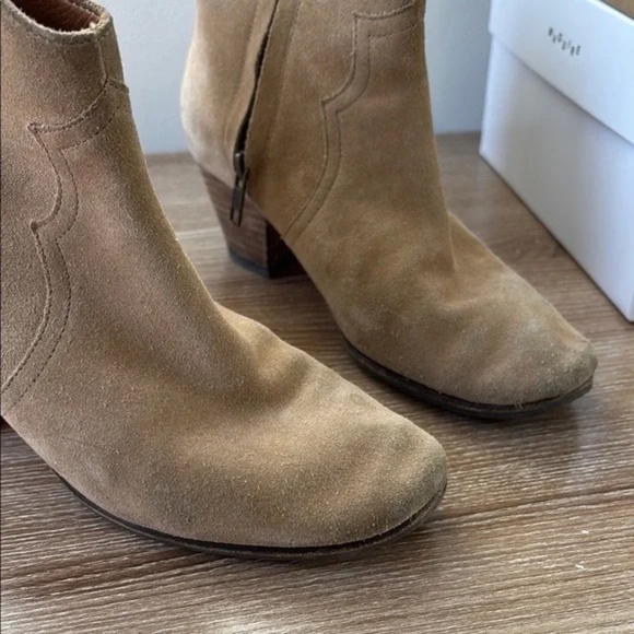 Isabel Marant Tan Suede Ankle Boots - Picture 10 of 11